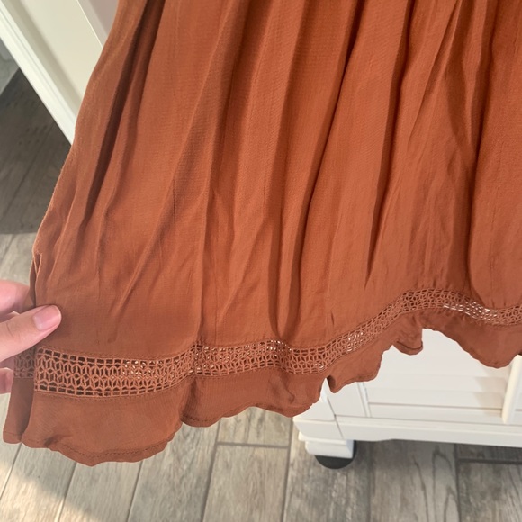 Kavari NWOT Ruched Tie Up Spaghetti Strap Dress - Picture 2 of 7